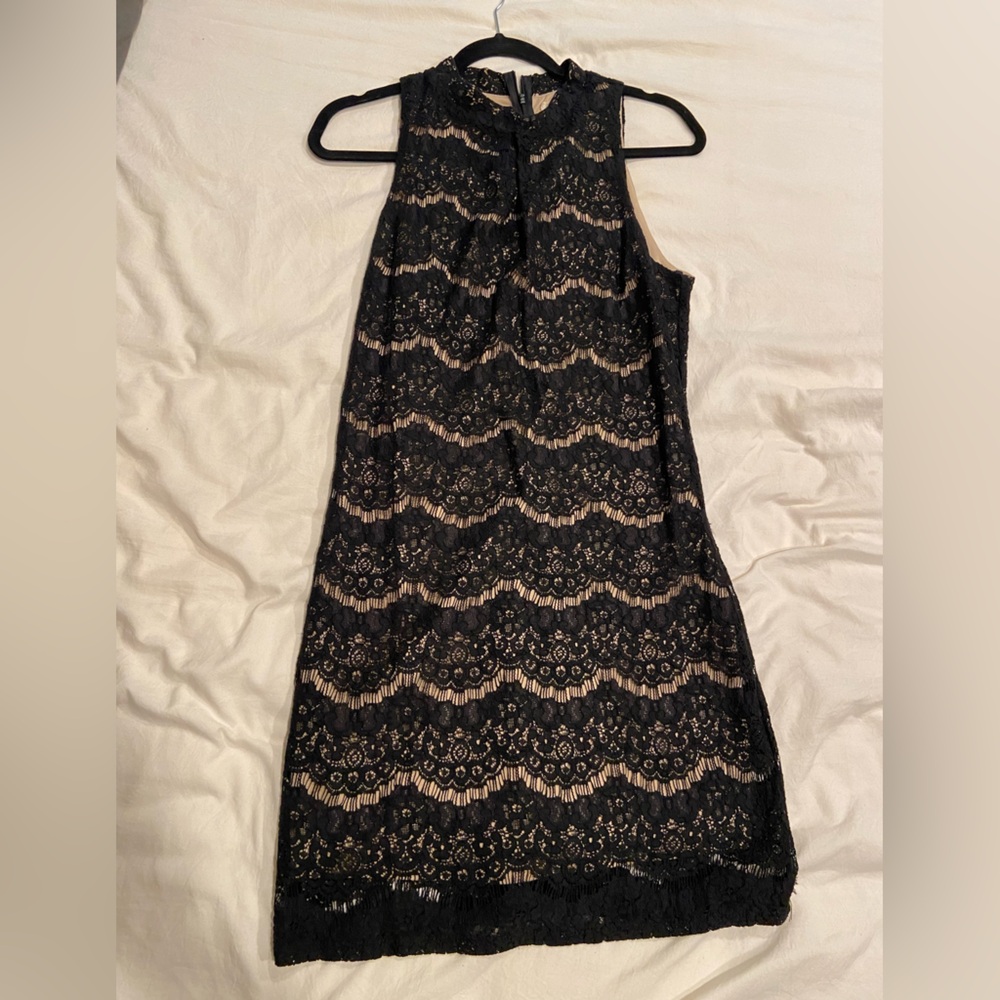 Black Lace Mini Skirt